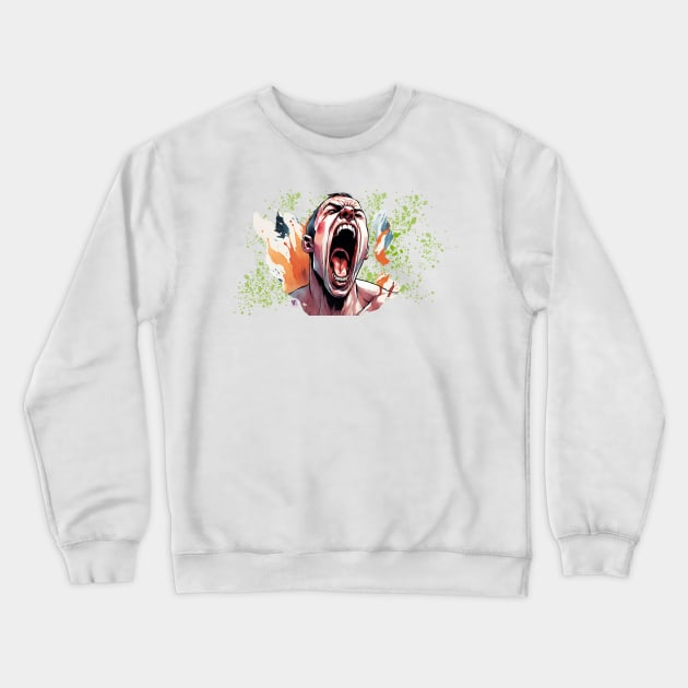 Screaming Crewneck Sweatshirt by Viper Unconvetional Concept